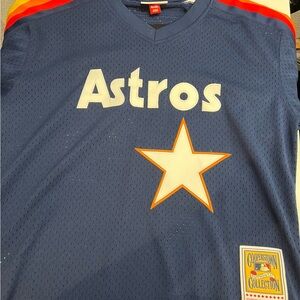 Mitchell & Ness Astros Blue Jersey